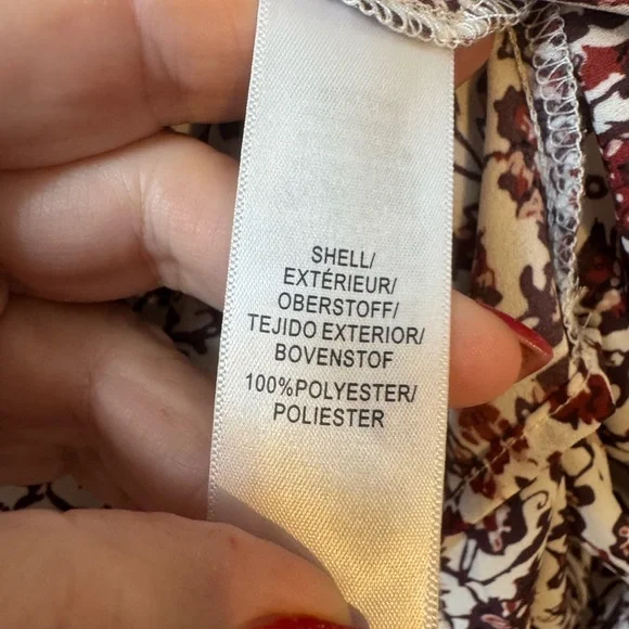 #FALL2025🍁 Adrianna Papell Pretty PRINT BLOUSE   LARGE   #2 - Picture 7 of 7